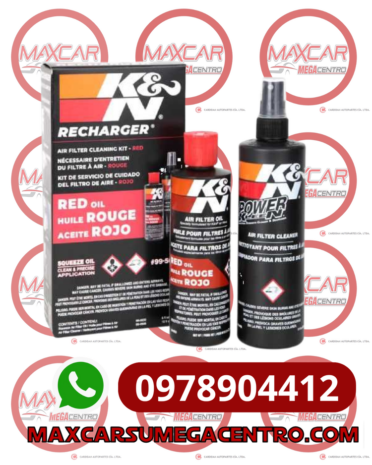LIM.5050 KIT LIMPIEZA MANTENIMIENTO K&N ROJO