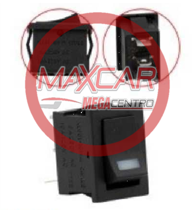 SWITCH LESSER ROCKER PEQ. 2P 1T C/TESTIGO ROJO DE LUZ (607.241) - SL607241