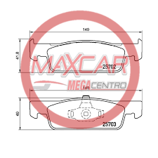 PF.D1830 PASTILLA FRENO DAICHI D1830 LOGAN NEW 1.6 15-21 SANDERO 1.6 13-19 STEPWAY 1.6 14-20 DEL