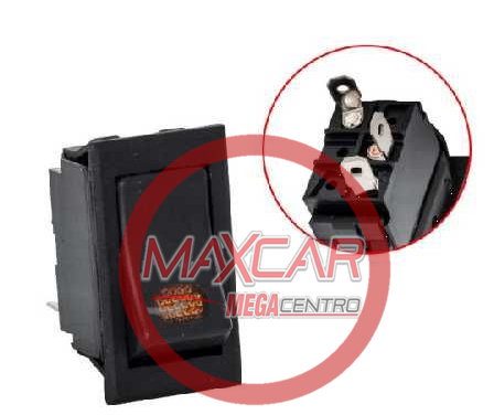 SWITCH UNIVERSAL ROCKER LESSER 607.260 12/24V 3P 1T C/TESTIGO ROJO - SW607260