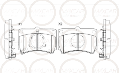 PASTILLA FRENO FRISSON DLB D319 MZ 323 92 - PFD319
