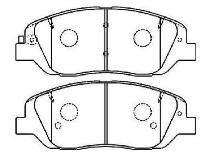 PASTILLA FRENO DAICHI D1202 SANTA FE II GEN 2.2 2.4 2.7 06-09 SORENTO 2.0 2.2 2.4 03-12 - PDC1202
