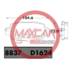 PF.D1624 PASTILLA FRENO POS HIGH POWER MZ CX5 14-17/CX3 (HPBPA0246)