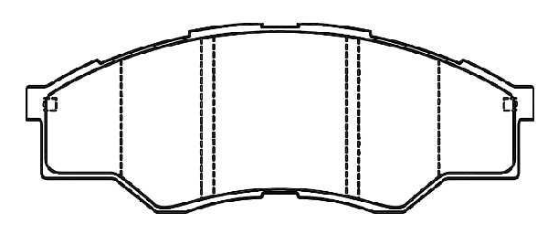PASTILLA FRENO DAICHI 8934-MD1710 HILUX VIGO 4X2 2.7 VVT-i 07- DEL - PDC1710