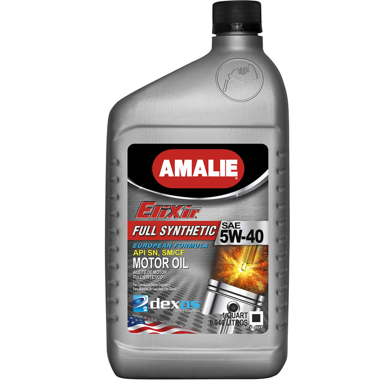 AMALIE 1/4 5W40 ELIXIR EURO d2 FULL SYNTHETIC DEXOS2 - AQ540F