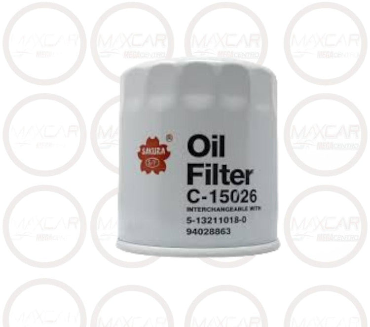 FILTRO ACEITE SAKURA C15026 (PH2863) LUV DIESEL SINOTRUK JMC GOLDEN DRAGON - FC15026
