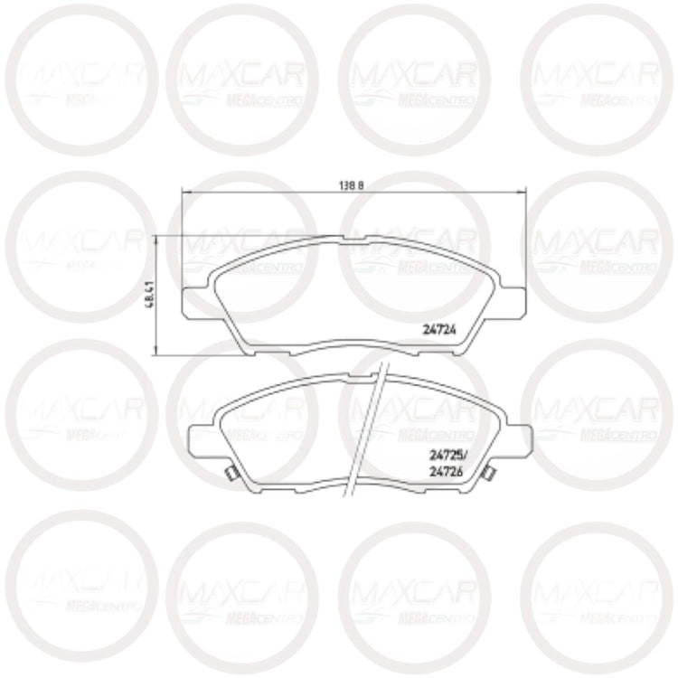 PASTILLA FRENO KLOSS D1592 VERSA/MARCH - PKL1592
