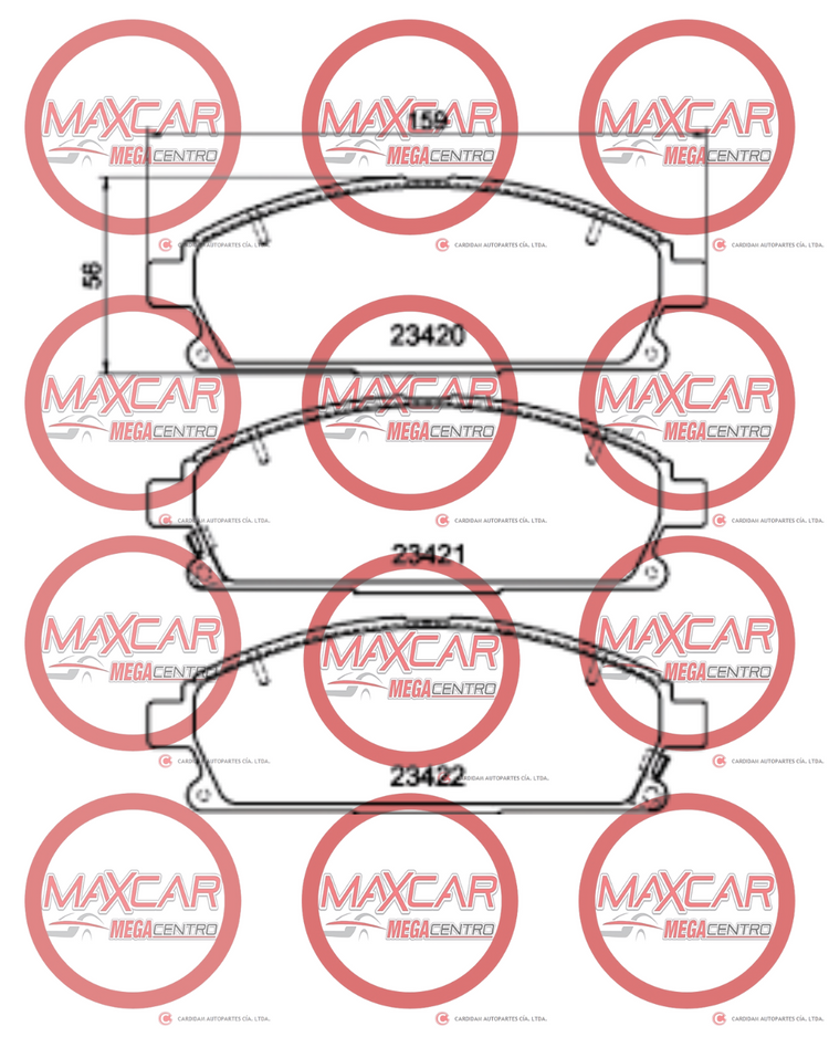 PASTILLA FRENO BOSCH D691 XTRAIL 2.5 01-14 (0986BB0722) - PBD691