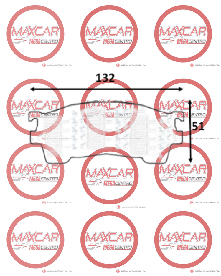 PASTILLA FRENO HIGH POWER D583 MZ 626 (HPA0350PR) - PCD583