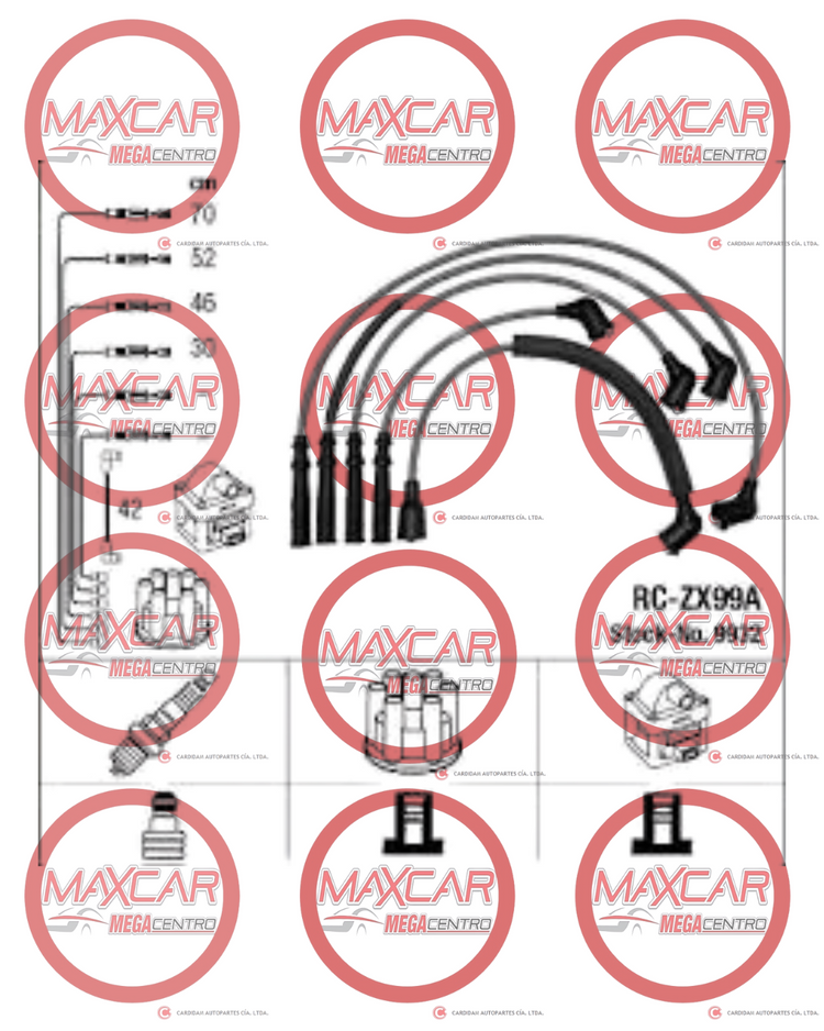 CB.FE8589182 CABLE BUJIAS ACDELCO AC118 MZ 2.2