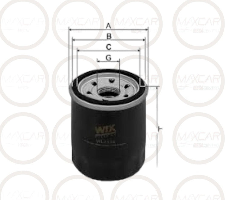 FILTRO ACEITE WIX WL7134 PH2867 PH7317 - FWL7134