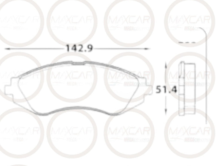 PF.D797 PASTILLA FRENO DAICHI AVEO CHEVITAXY OPTRA DEL