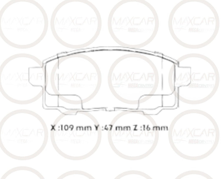 PASTILLA FRENO HIGH POWER MD1U0852 POS JAC T8 22- ZOTYE Z100 DEL - PCD1U0852