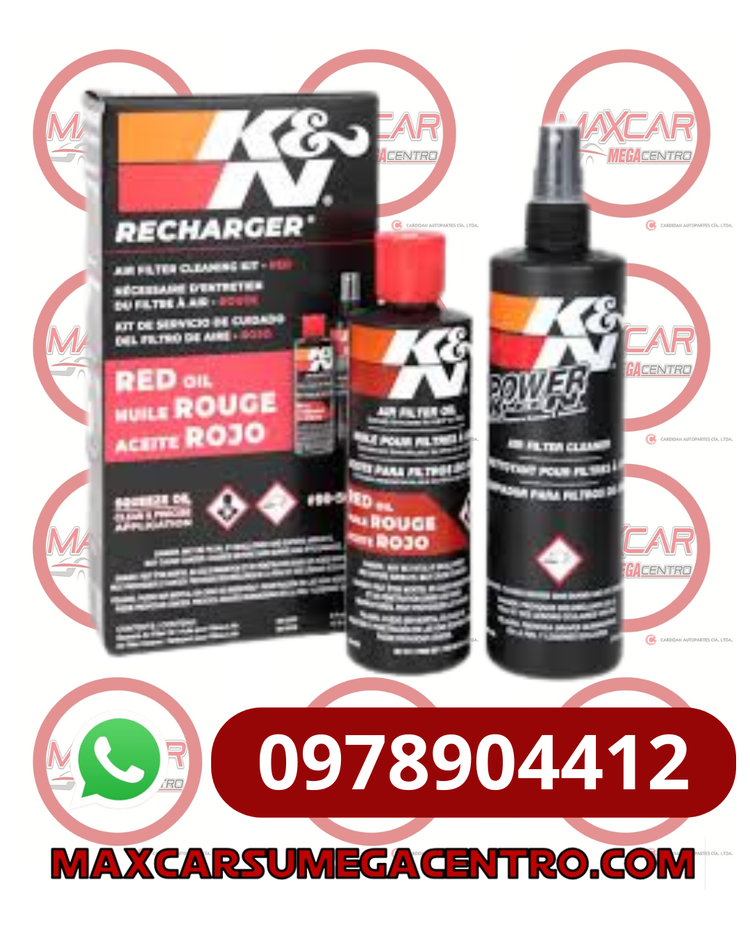 LIM.5050 KIT LIMPIEZA MANTENIMIENTO K&N ROJO