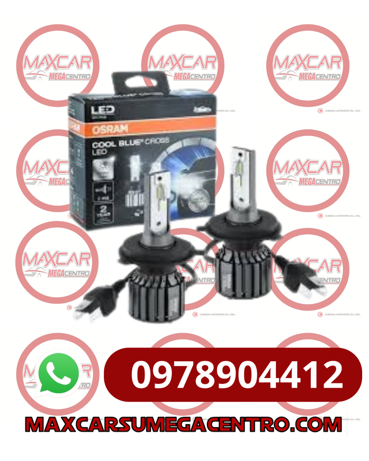FAR.H4 HALOGENO OSRAM 64193CWCBC 12V LED P43T COOL BLUE CROSS