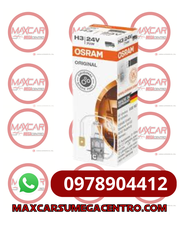FAR.H3 HALOGENO OSRAM H3 24V 70W PK22S 64156