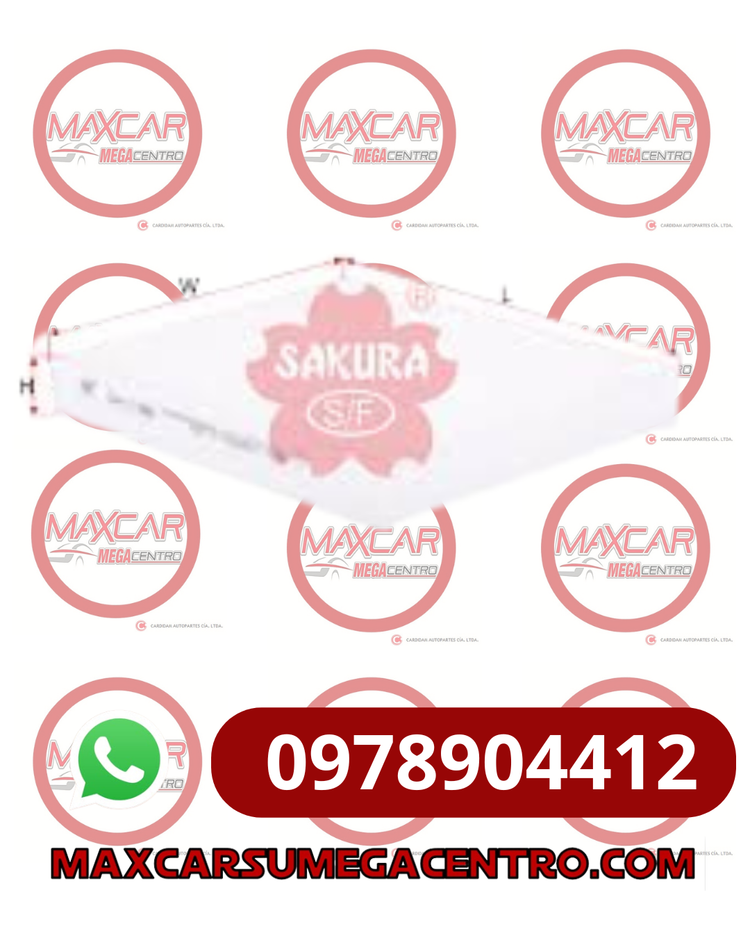 F.AC11380 FILTRO A/C SAKURA CA11380 TOY HILUX 2.7 16 CHR HYBRID 1.8 22-