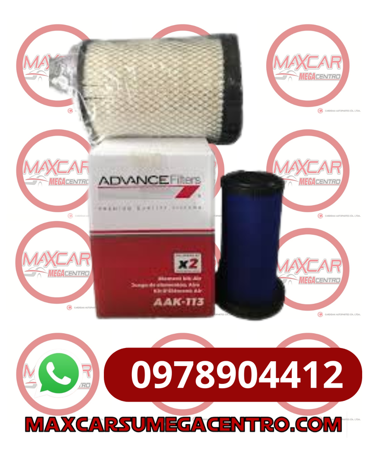 F.AAK113 FILTRO AIRE ADVANCE SINOTRUK HOWO ZZ1048 2.5 TON. 2.8L (KIT AA4464+AA4864)