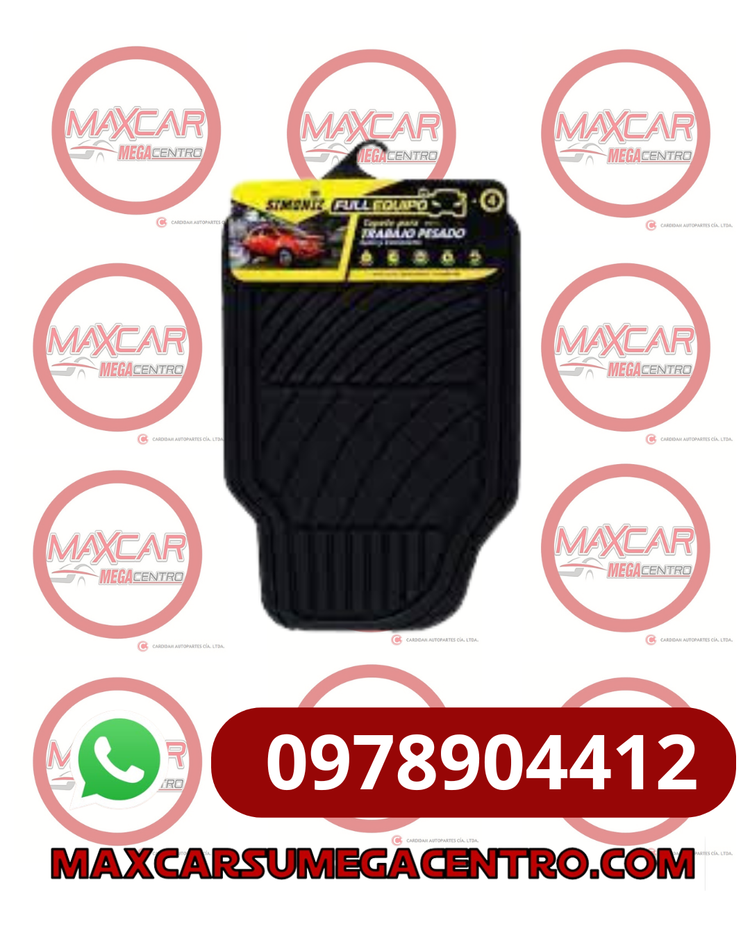 MOQ.NG MOQUETA QUICK FIT SIMONIZ 6206236 PVC NEGRO 3PZS
