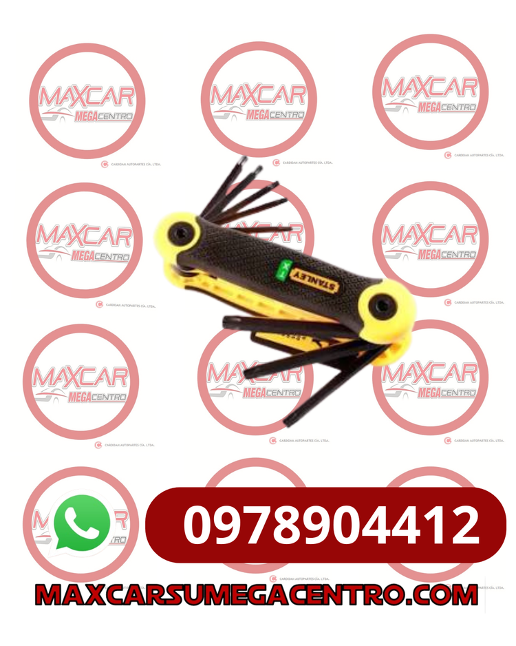 H.95IB-69266 JUEGO 8 LLAVES TORX STANLEY PLEGABLE T9 A T40
