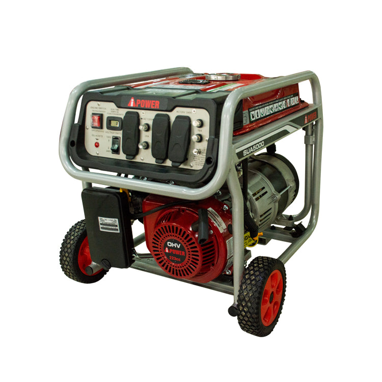 GENERADOR ELÉCTRICO PORTÁTIL IPOWER 5KW ('MONO' 1 * 120/240V - 60HZ) 'GASOLINA' OHV 223CC - 6,5HP IPOWER 1 UND