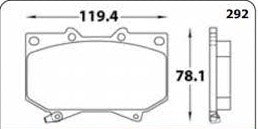 PASTILLA FRENO HIGH POWER D772 LAND CRUISER/PRADO 99-01 - PCD772