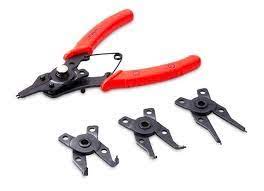 JUEGO PINZAS P/ANILLOS 4 CABEZAS 6 MANGO ROJO STANLEY 95IB-84168 JPS84168