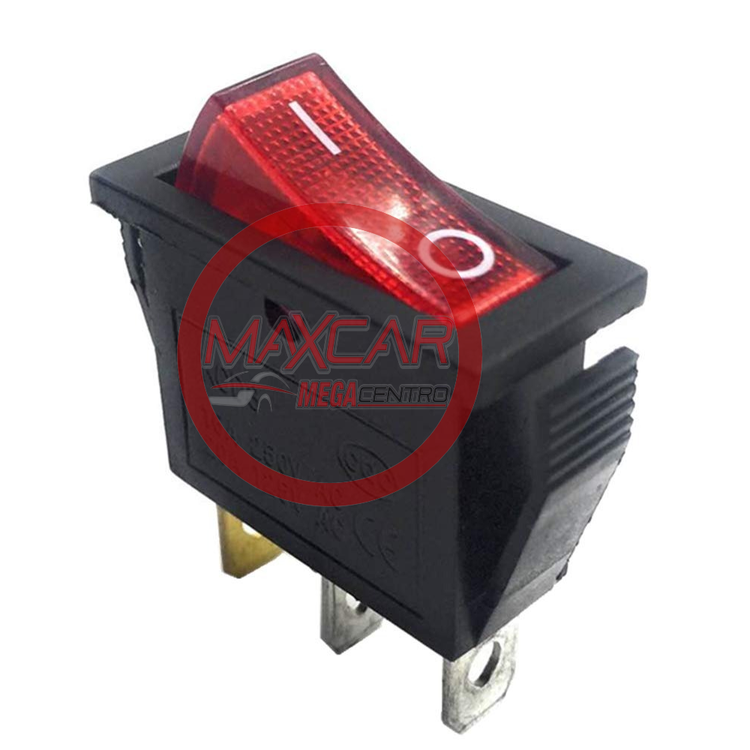 BOTON PULSADOR ROJO CON LUZ OFF-ON STARK SW027 - SW027