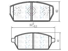 PASTILLA FRENO HIGH POWER MKD9017 CARRY VAN 94 CHINO - PCD9017