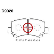 PASTILLA FRENO RKT D9026 N200 SHINERAY - PRD9026