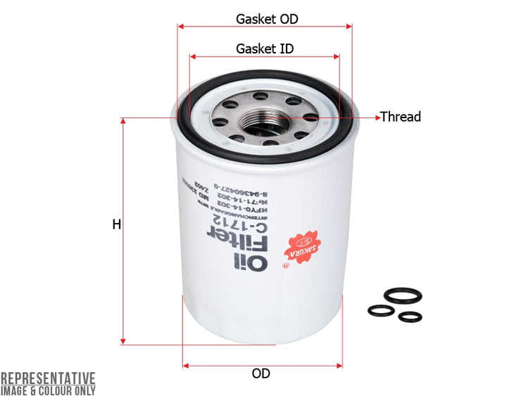 FILTRO SHOGUN C1712 ACEITE NHR/NKR-FC1712