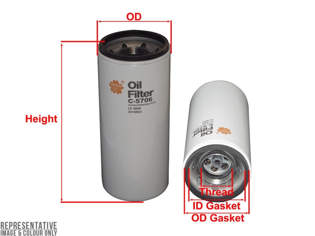 FILTRO SAKURA C5706 CUNMINS-FC5706
