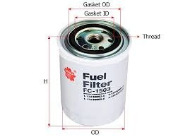 FILTRO COMBUSTIBLE SAKURA FC1503 FTR/FVR/FSR (FC1503SH FF5108 LFF3415)-FFC1503