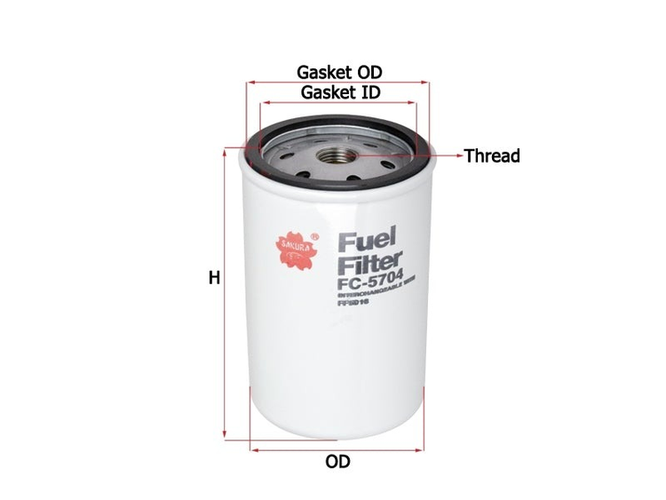 F.AFP4102 FILTRO COMBUSTIBLE SAKURA FC5704 JIMBEY/JAC1063