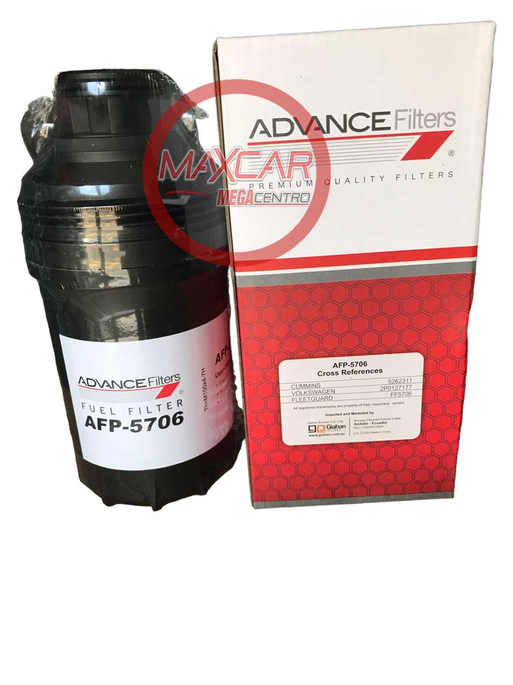 FILTRO COMBUSTIBLE ADVANCE AFP5706 JACK HFC 3.8 TON/FOTON AUMARK 5.5 TON FAFP5706