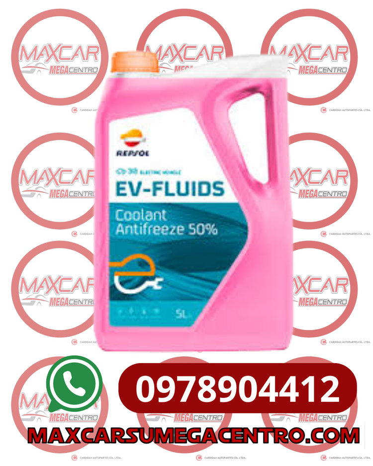 REF.GR REPSOL REFRIGERANTE GALON EV-FLUIDS COOLANT ANTIFREEZE 50% ROSA