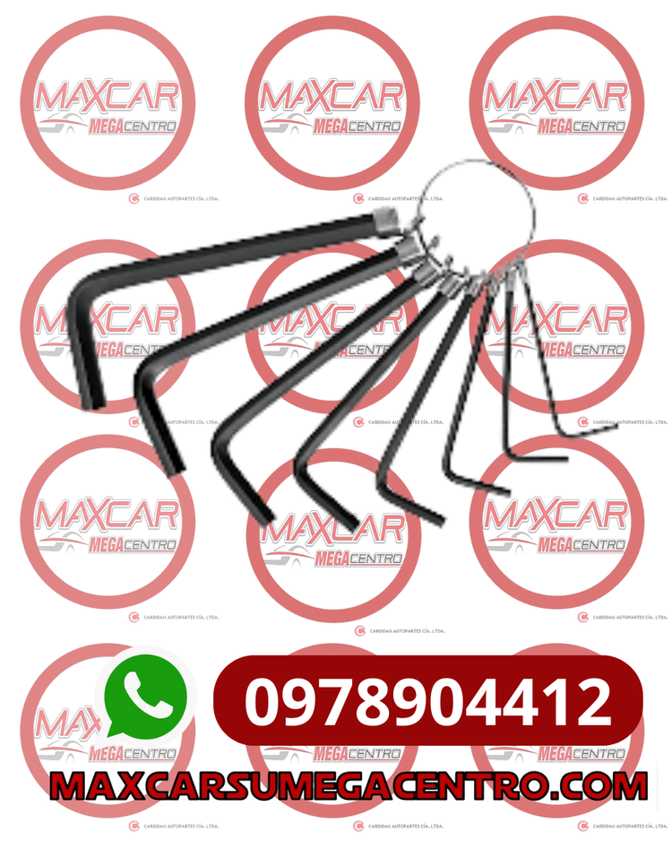 H.550159 JGO 8PZS LLAVES ALLEN MM PRETUL