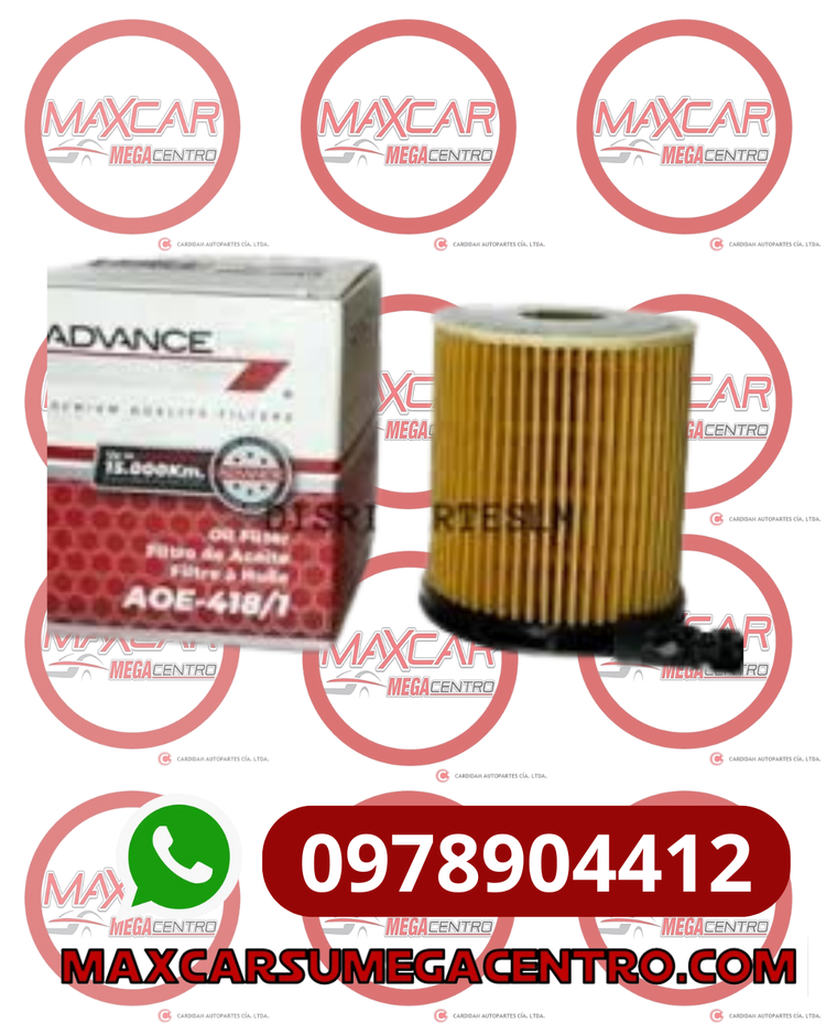 F.AOE418/1 FILTRO ACEITE ADVANCE  CRETA 1.6 SONET 1.6 CARENS (BCE287C)