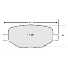 PASTILLA FRENO HIGH POWER D1612 FORD EXPLORER 14- POST - PCD1612