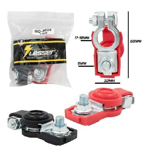 BORNES BATERIA (POS/NEG) UNIVERSAL CON PROTECTOR SET x2 PZ (647.14) - B64714