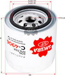 FILTRO ACEITE SAKURA C4906 (7325) M20 GREATWALL/WINGLE - FC4906