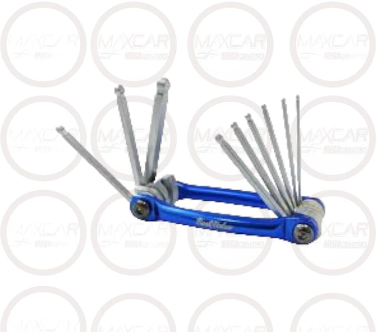 JUEGO 9 LLAVES HEXAGONAL BEST VALUE H420395 1/16 A 1/4 MANGO ALUMINIO  - JH420395
