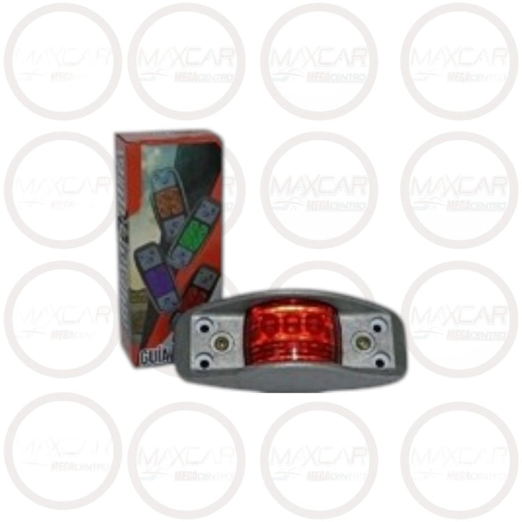 FAR.CU31 CUCUYA BM UNIVERSAL LED BLINDADA B/ANTIMONIO ROJO FIJO/FLASHEO 12/24V