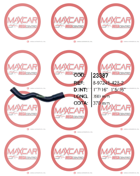 MANGUERA RADIADOR SUP INR 23387 DMAX 2.4 (8972484282) -M23387