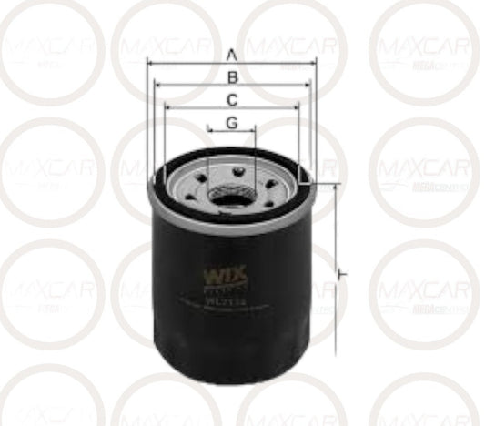 FILTRO ACEITE WIX WL7134 PH2867 PH7317 - FWL7134