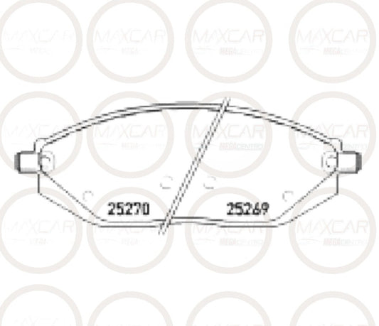 PF.D1590 PASTILLA FRENO DAICHI SPARK GT 19- BEAT  - PDC1590