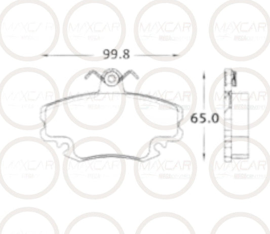 PF.D1146 PASTILLA FRENO HIGH POWER LOGAN/CLIO 05/MEGANE (HPBPA0035)