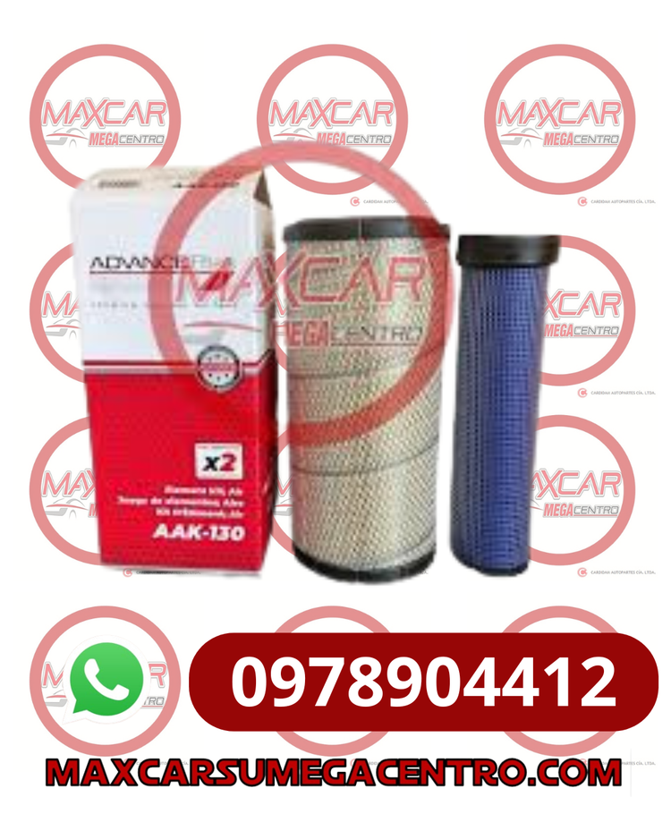 F.AAK130 FILTRO AIRE ADVANCE GALLINETAS CATERPILLAR 910G, 914G JOHN DEERE CASE (AA8737+AA-8738)