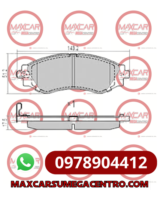 PF.D797 PASTILLA FRENO DAICHI AVEO CHEVITAXY OPTRA DEL CERAMICA