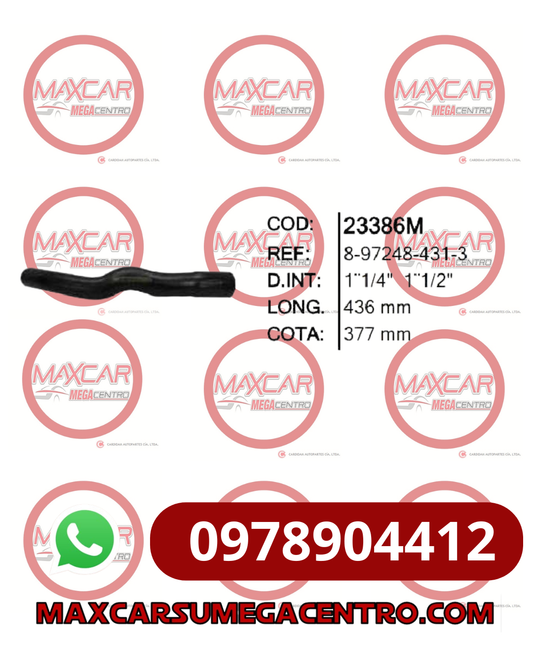 MAN.8972484313 MANGUERA RADIADOR INF A&G AM8431 DMAX 2.4 05-14